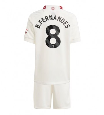 Maillot de foot Manchester United Bruno Fernandes #8 Troisième enfant 2023-24 Manches Courte (+ pantalon court)